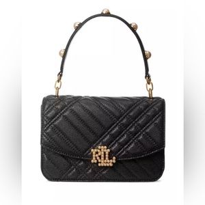 Ralph Lauren Black Quilted Shoulder Bag